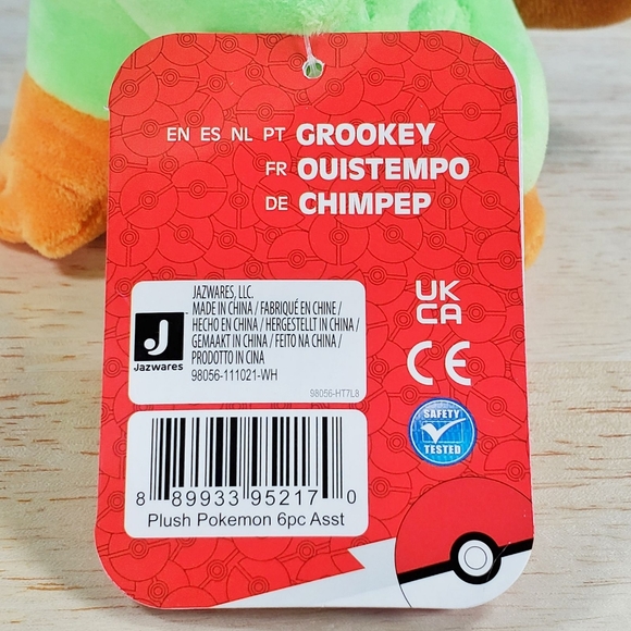 Pokemon GROOKEY 7" Genuine Officially Licensed Limited Edition Nintendo Plush - Picture 11 of 11